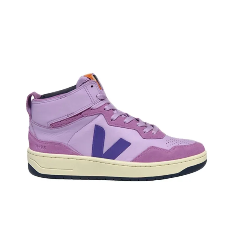 VEJA V-95 High-Top Skateboard Shoes Unisex Purple-1