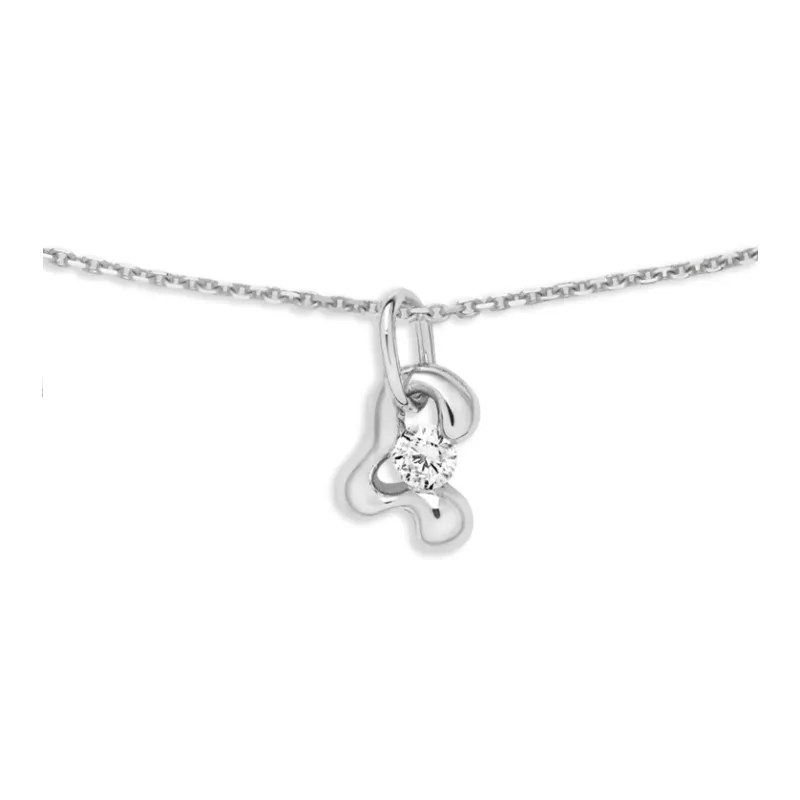 Maria Black 14kt White Gold Temple Diamond Necklace-2