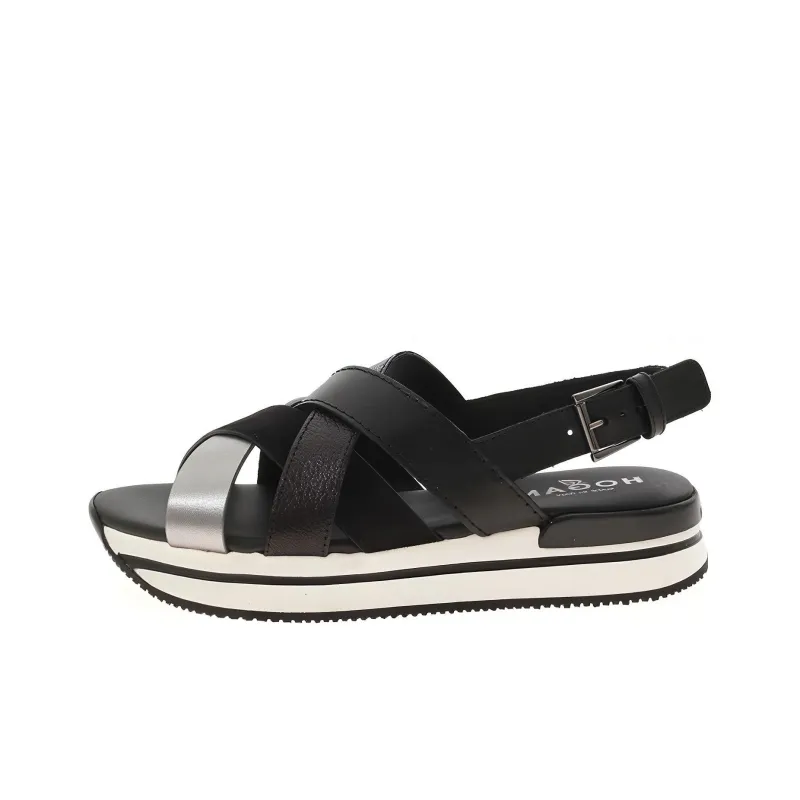 HOGAN H222 Strap Sandals Women's Black-0