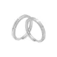 Heartbeat Couple Rings, Silver