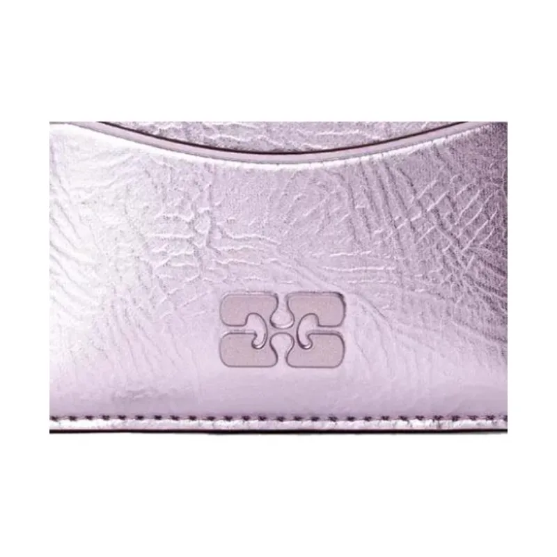 GANNI Bou Metallic Card Holder-2