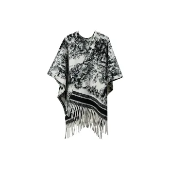Narandu Faux Cashmere Shawls Women's Ink Wash