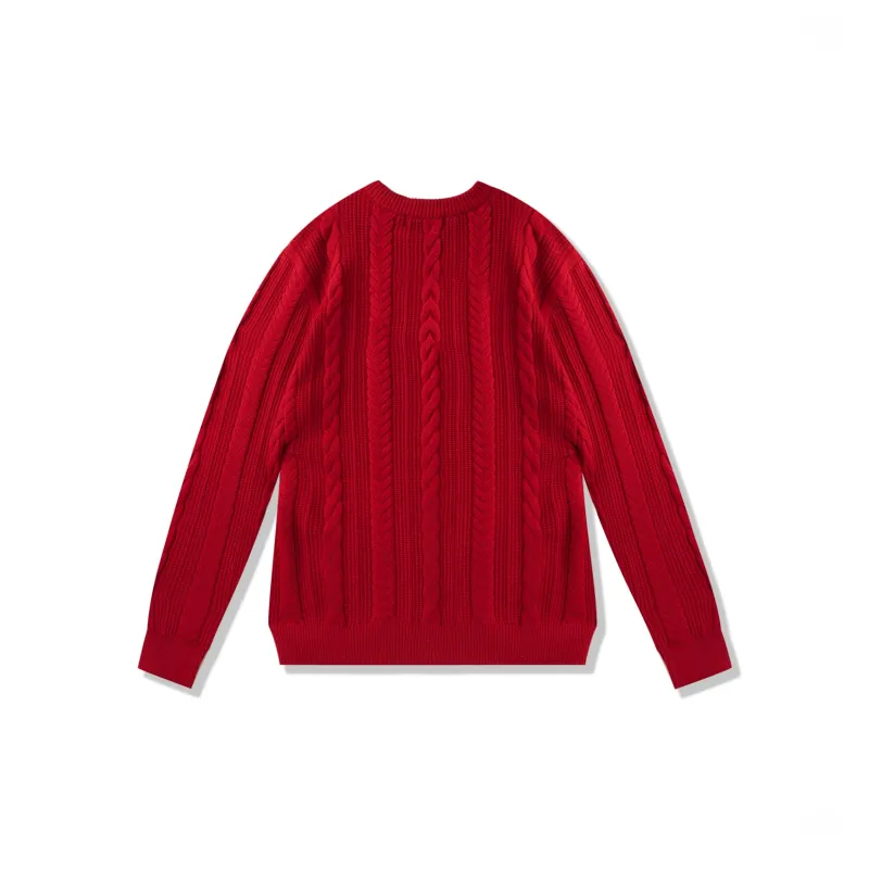 I'm David Knitwear Unisex Burgundy-1
