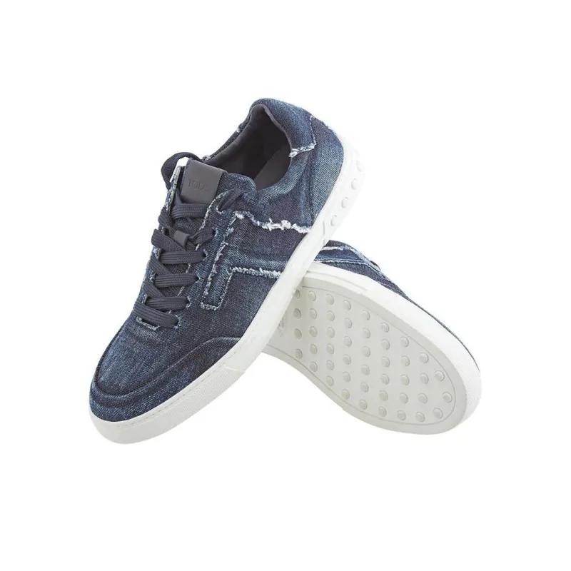 TOD'S Low-Top Skateboard Shoes Men's Blue-2