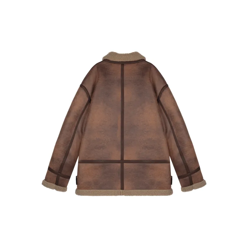 WILD LEADER Leather Jacket Unisex Dark Brown-1