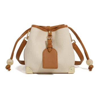 Pivsnu Canvas Canvas Bag Shoulder Bags Women's Brown/Black