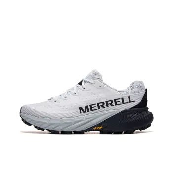 MERRELL Agility Peak 5 Cushioning, Slip Resistant, And Abrasion Resistant Low Top Outdoor Shoes Men's White Black