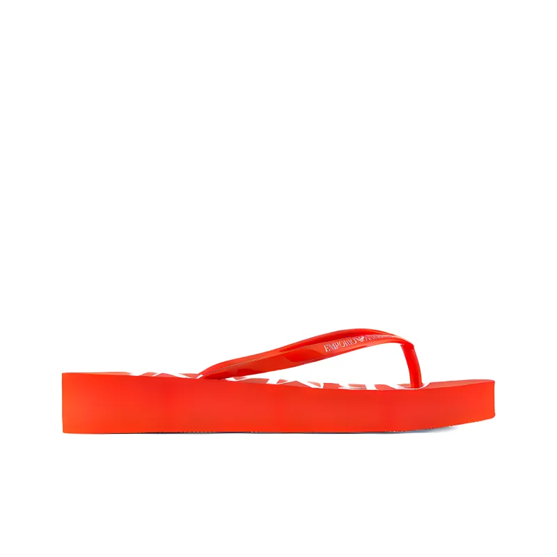EMPORIO ARMANI Abrasion-Resistant Flip Flops Women's Red-2