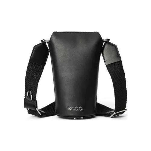 Ecco Cow Leather Bucket Bags Crossbody Bag Shoulder Bag Small Size Women's Black
