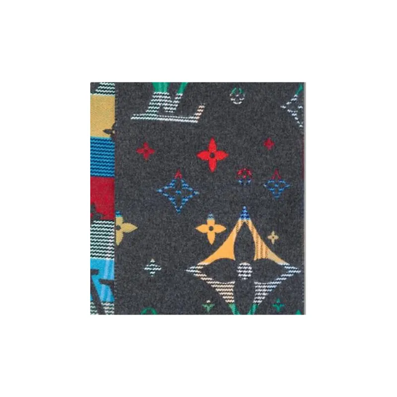 LOUIS VUITTON Lv Galaxy Tartan Scarf-2