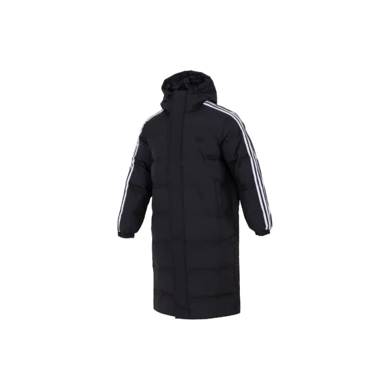 Adidas Down Jacket Unisex Black Comes With Necklace-1
