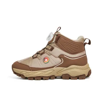TARANIS Warm Mid Top Kids' Running Shoes Apricot/Brown Kids'
