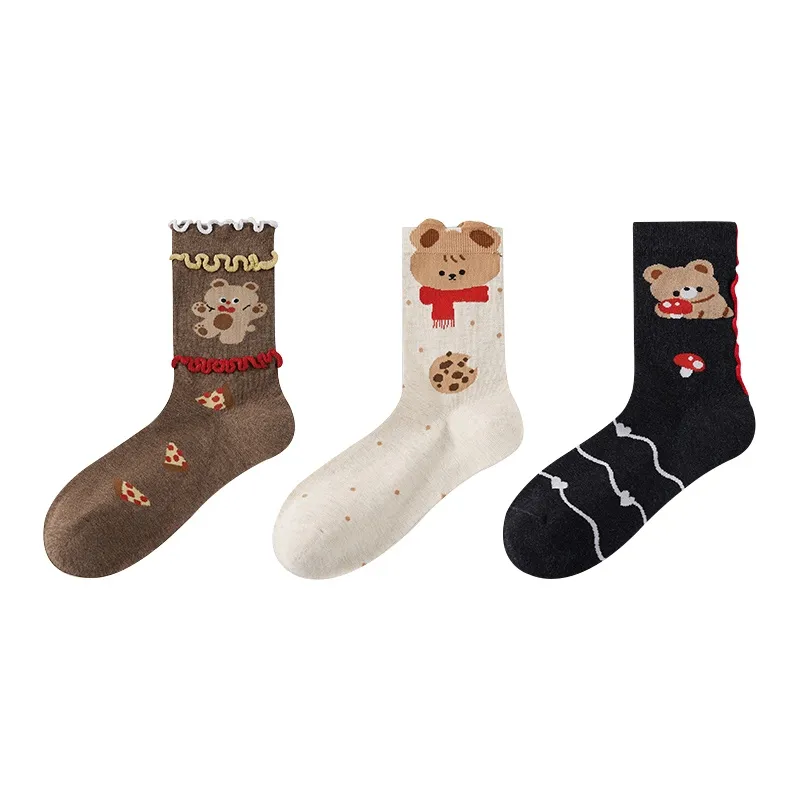 Caramella Mid Calf Socks Women's Combo Set-10