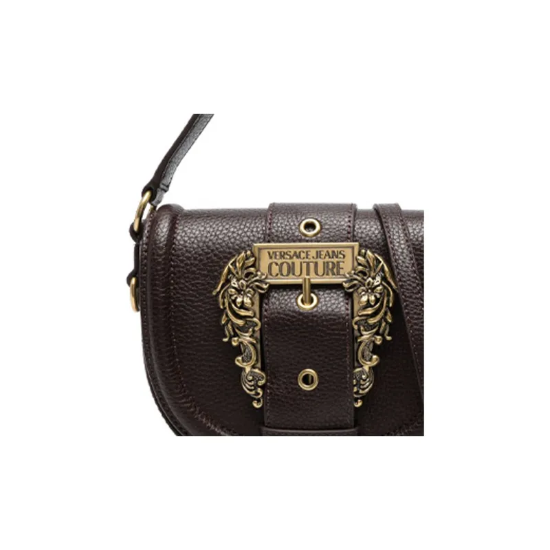 VERSACE JEANS COUTURE Polyester Handbag, Shoulder Bag Women's Brown-3