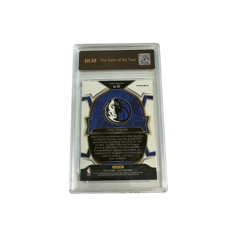 PANINI Doncic Mavericks Select Tricolor Ripple Refringence Player Card 8/10 Graded Cards 1 Pc-1