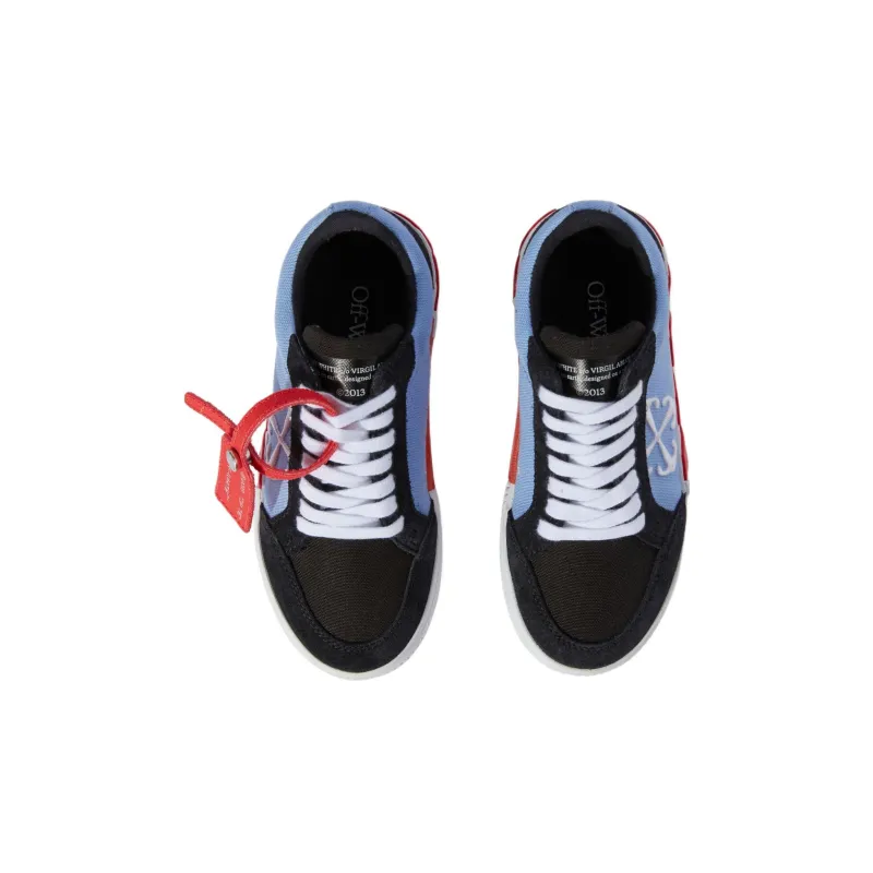 OFF WHITE Low Top Kids' Skateboarding Shoes Blue Kids'-4