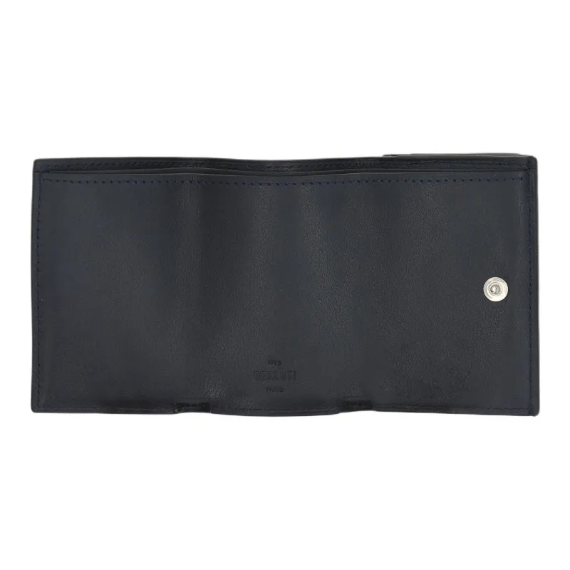 BERLUTI Scritto Leather Wallet Regular Men's Black-3