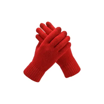 BANDICOOT Sheep Wool Knit Gloves Unisex Red