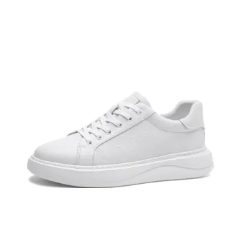 ELLE HOMME Low Top Skateboard Shoes Men's White