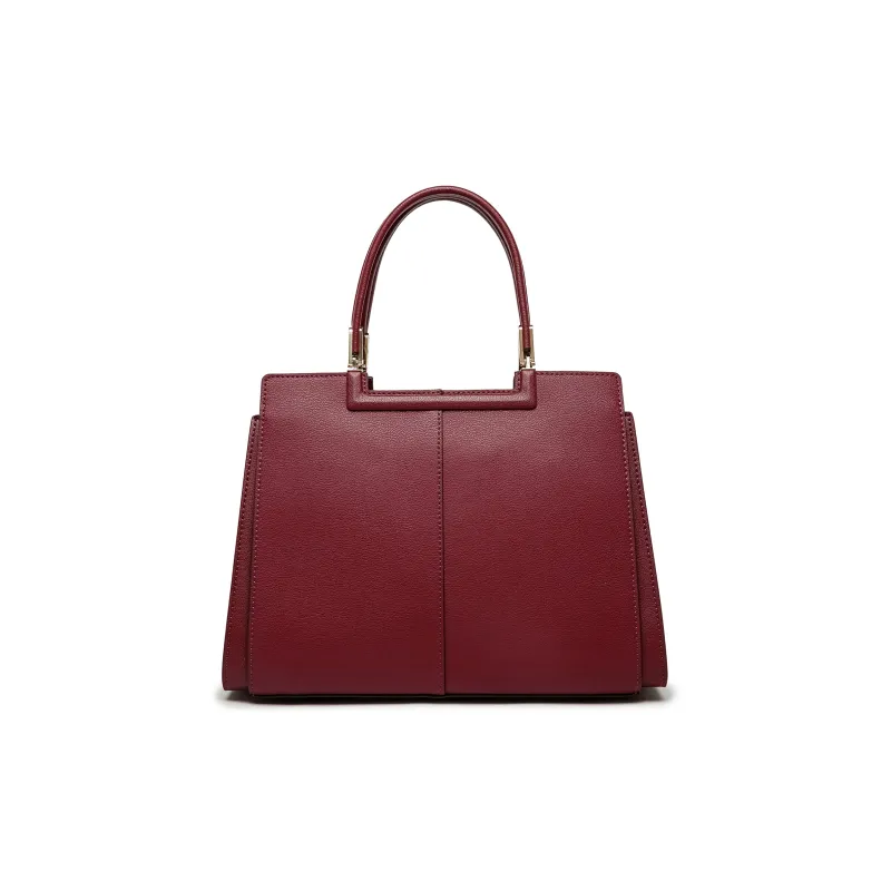 FAIRWHALE Cow Leather Tote One Shoulder Handbag Women's Multicolor-20