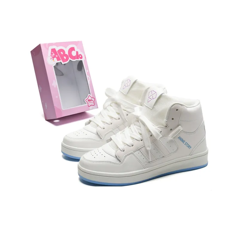 ABCIO Coverage Slip Resistant Water Resistant High Top Skateboard Shoes Unisex-37