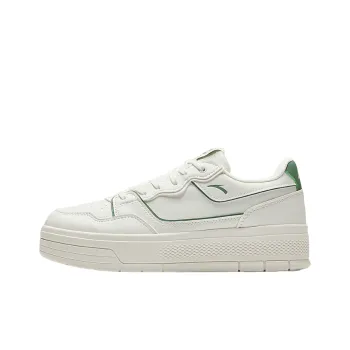 Anta Life Collection Anti Slip Wear Resistant Low Top Skateboard Shoes Women's White Green