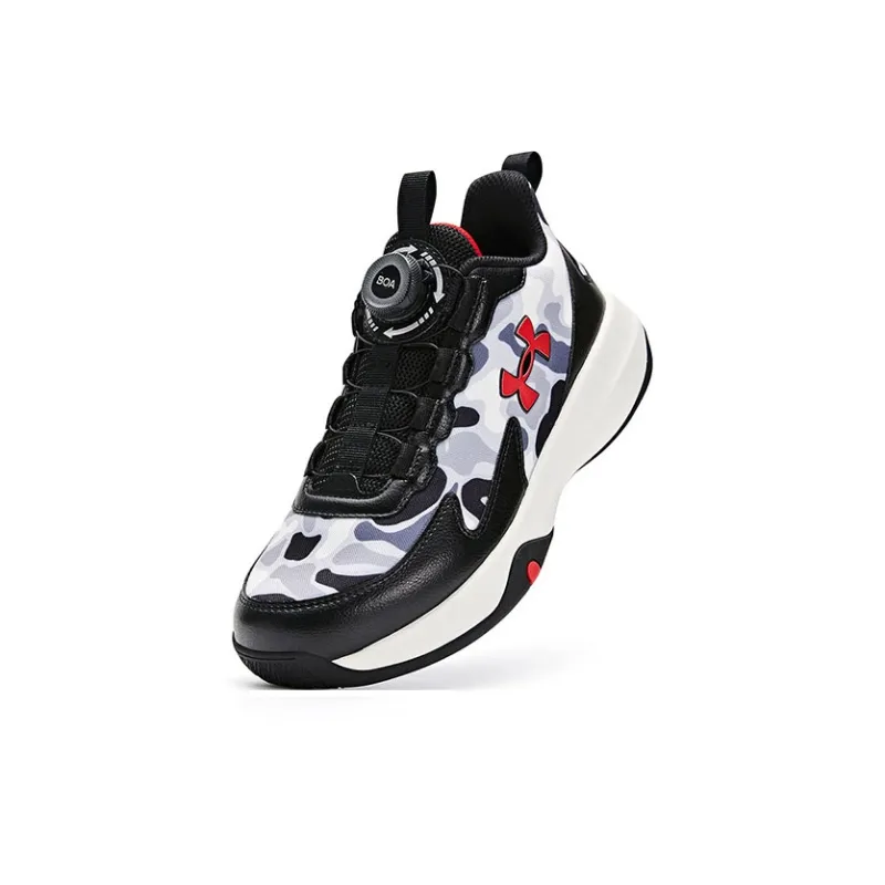 Under Armour Slip Resistant, Abrasion Resistant, Breathable Low Top Children's Basketball Shoes Unisex-3