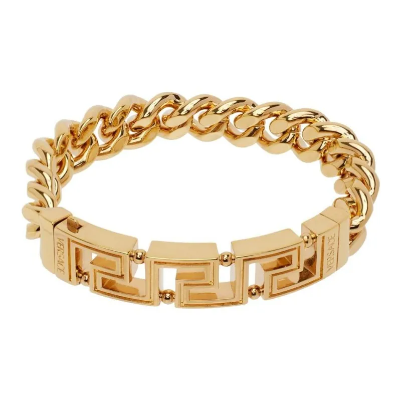 VERSACE Brass Bracelets Unisex Gold-1