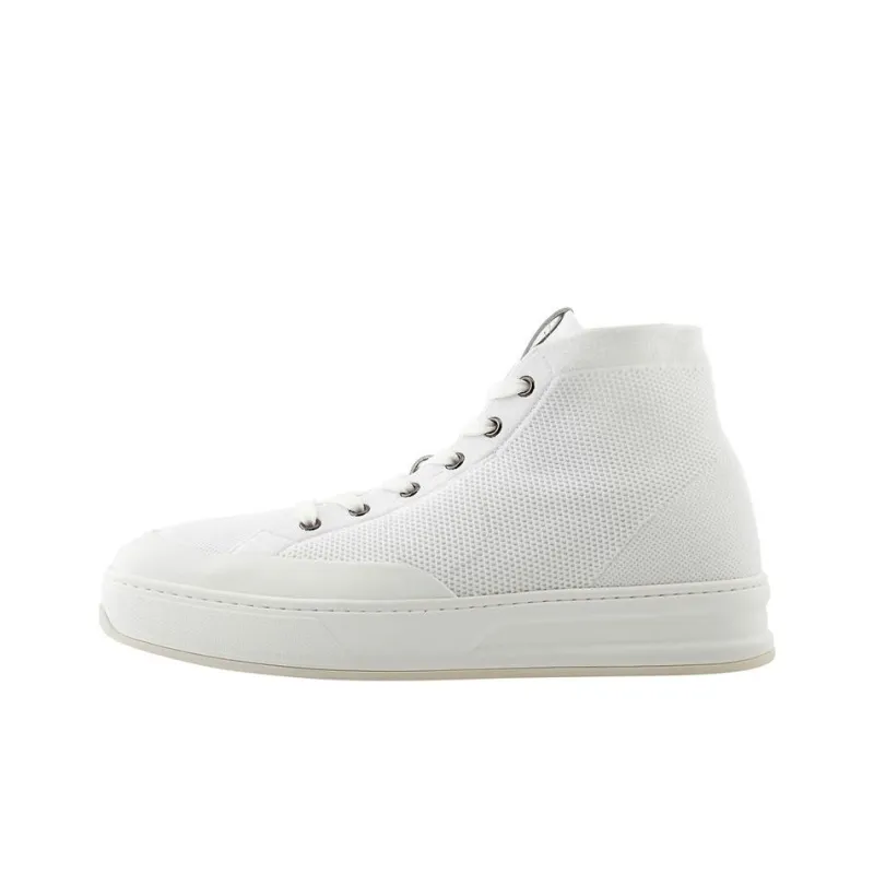 TOD'S High Top Skateboard Shoes Men's White-0