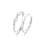 Mobius Loop Couple Rings[Style 3]