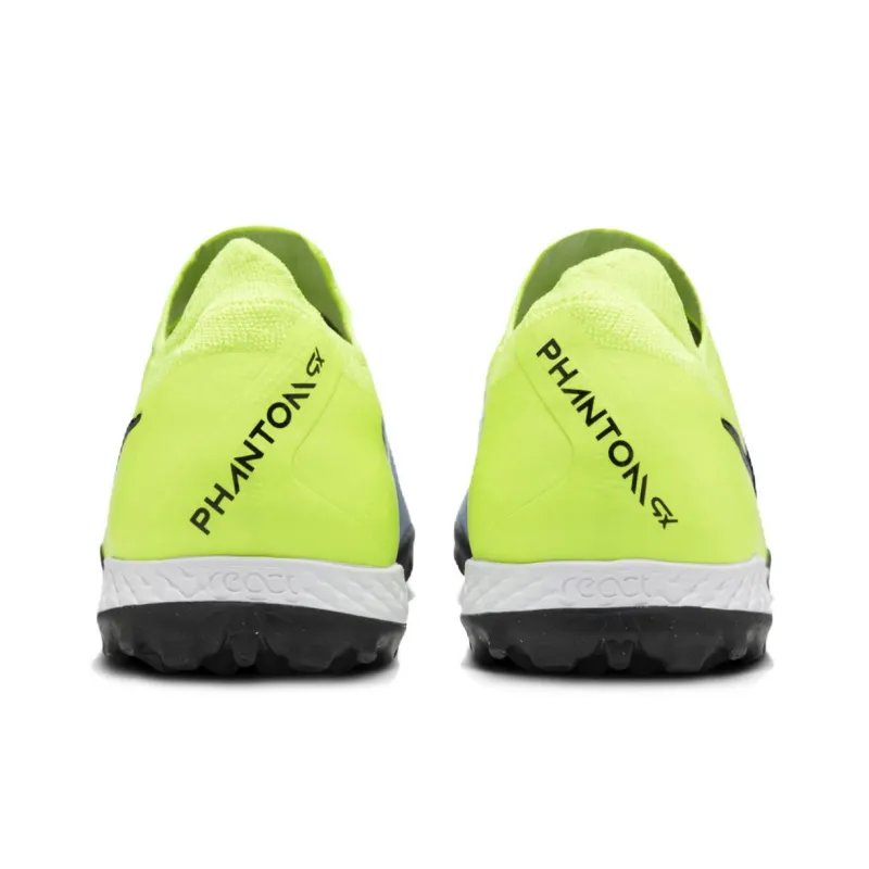 Nike Phantom GX 2 Pro Anti Slip Wear Resistant Soccer Shoes Unisex Yellow Gray-3