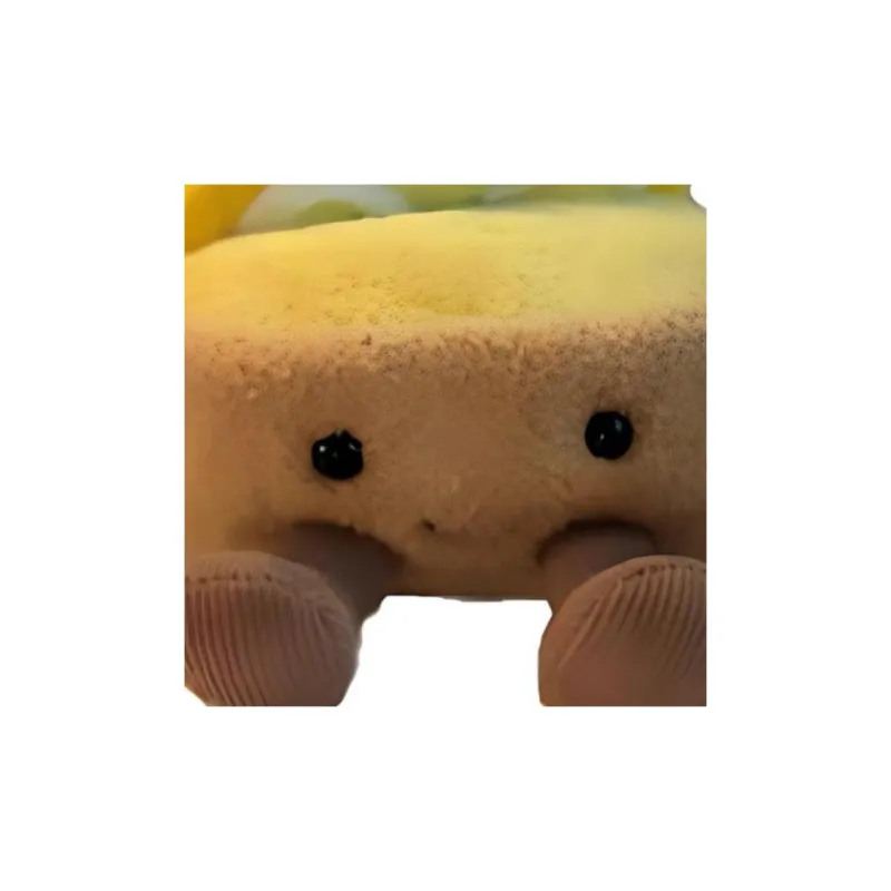 JELLYCAT Interesting Food Paris Dessert Lemon Crepe Dolls Plush Doll Small Size Tall-2