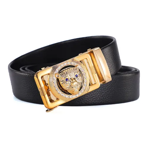 JONNY MOORE Faux Leather/Iron Leather Belts Men's 3.7