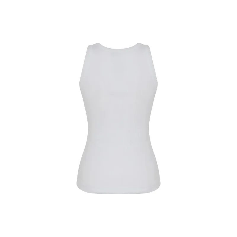 VINCE Scoop neck Ribbed Tank Top-1