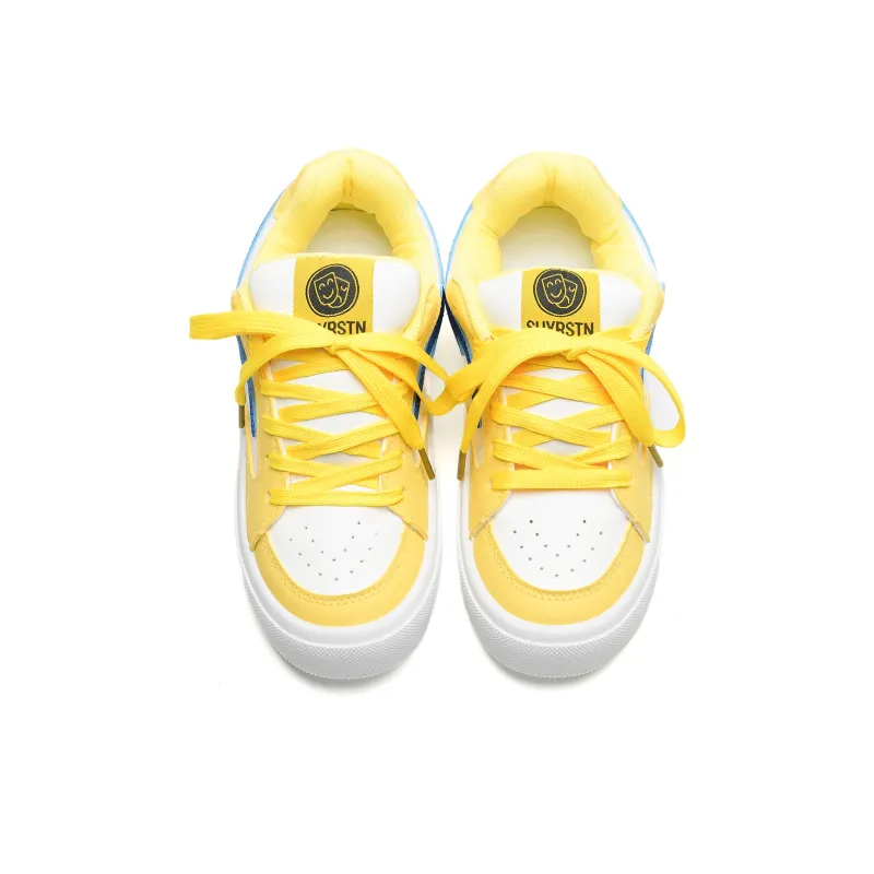 OAOQ Cushioning Height Increasing Abrasion Resistant Lightweight Mat Low Top Casual Shoes Unisex-90