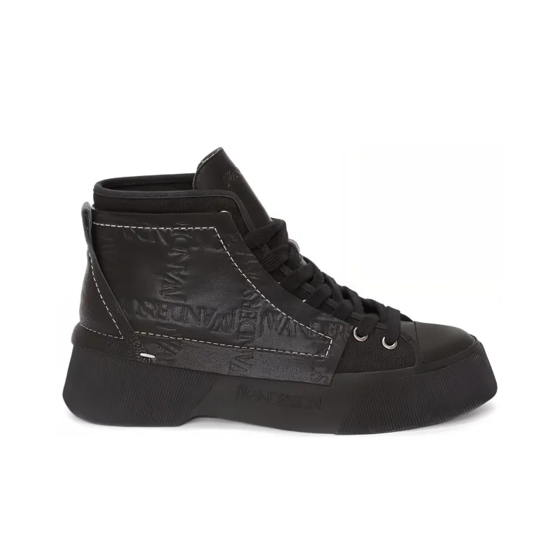 JW Anderson High Top Platform Shoes Men's Black-1