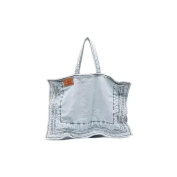 YProject Cotton Tote Bag, Shopping Bag, Shoulder Bag, Handbag Regular Women's White