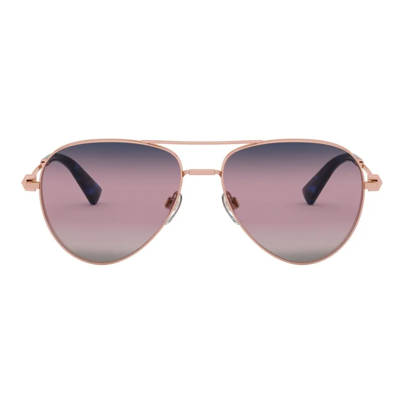 Valentino Metal Aviator Sunglasses Women's Pink-1