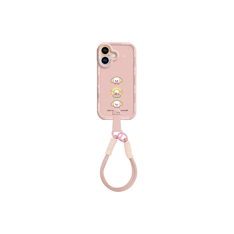 Sen Dog Silicone Material With Lanyard Backpack Style Phone Cases Compatible With Apple 16 Pro Max/Pro/Plus/15/14/13-24
