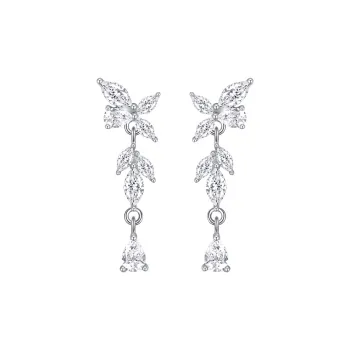 SINO GEM 925 Sterling Silver Stud Earrings Women's