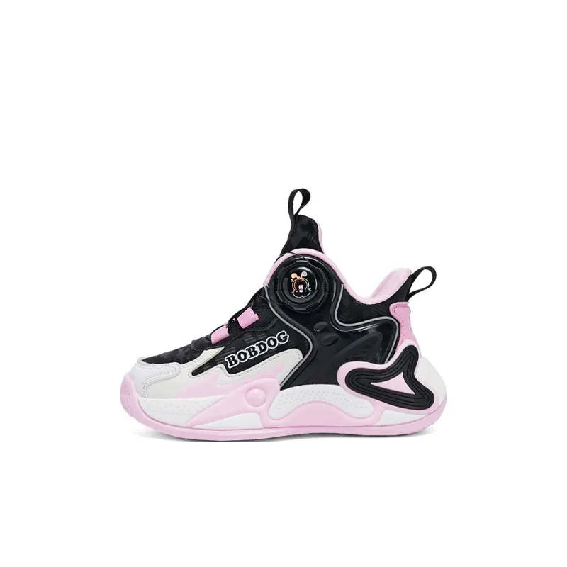 BOBDOG Slip Resistant Anti Kick Lightweight Cushioning Children's Basketball Shoes Kids'-6