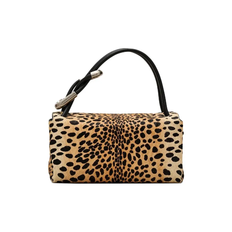 MARC JACOBS Calfskin Handbag Mini Women's Leopard Print-2