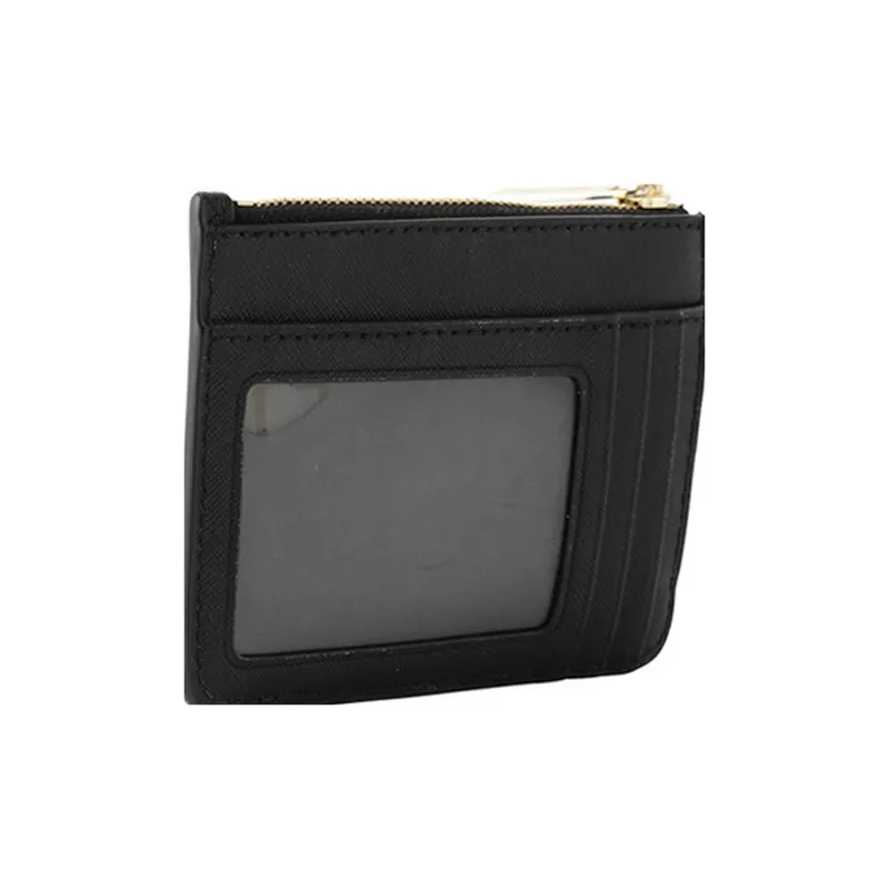 MICHAEL KORS Leather Wallet Women's Black-5