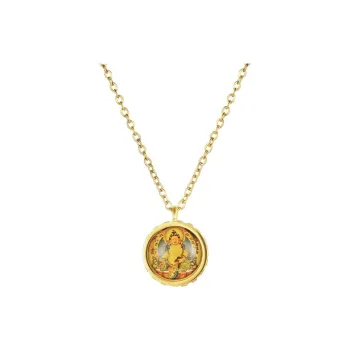 Fengyun Pavilion Titanium Steel Necklaces Unisex