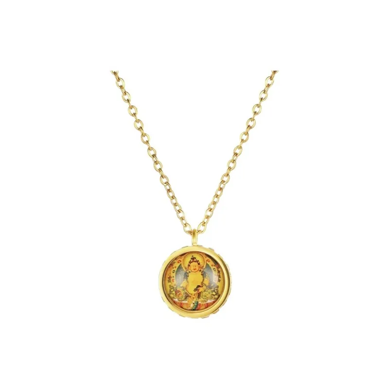 Fengyun Pavilion Titanium Steel Necklaces Unisex-0