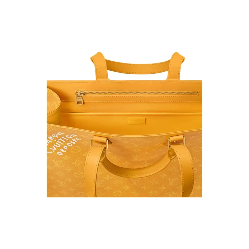 LOUIS VUITTON Sac Plat 24H Yellow-3