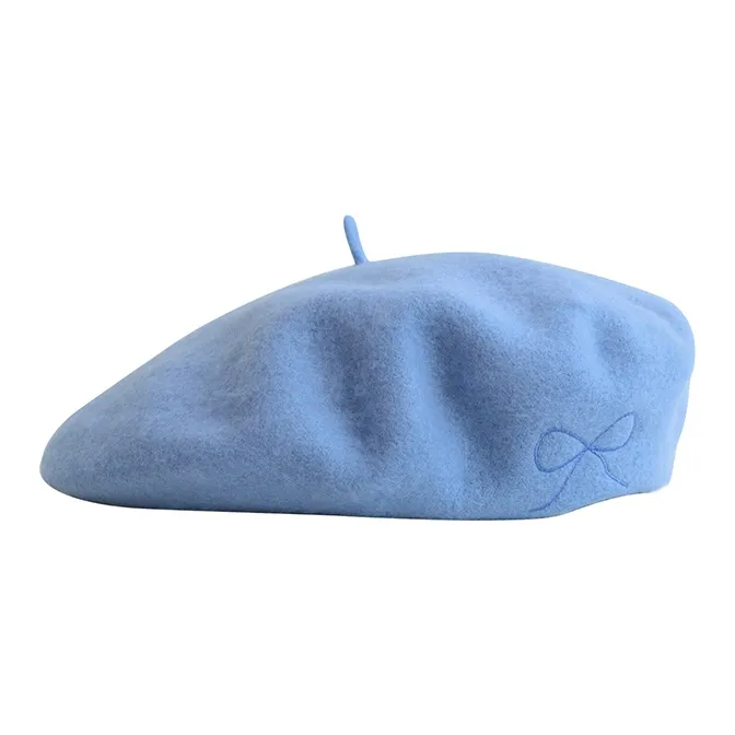 LOST PATTERN Wool Beret British Vintage Pumpkin Cap Japanese Style Painter Beret Women's-1