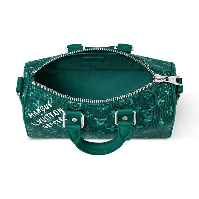 LOUIS VUITTON Keepall Bandouliere 25 Green-2