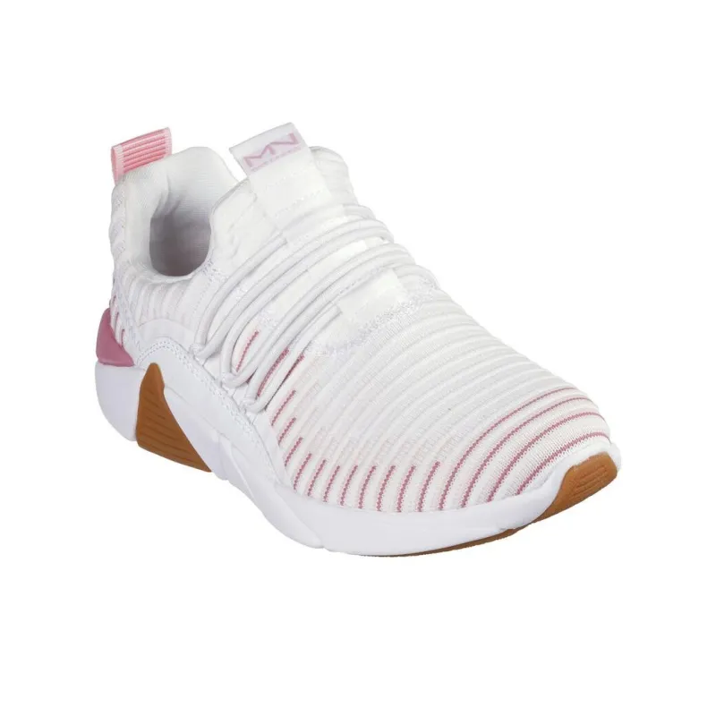 Skechers MARK NASON Anti-Slip Wear-Resistant Low-Top Casual Shoes Women's White Pink-2