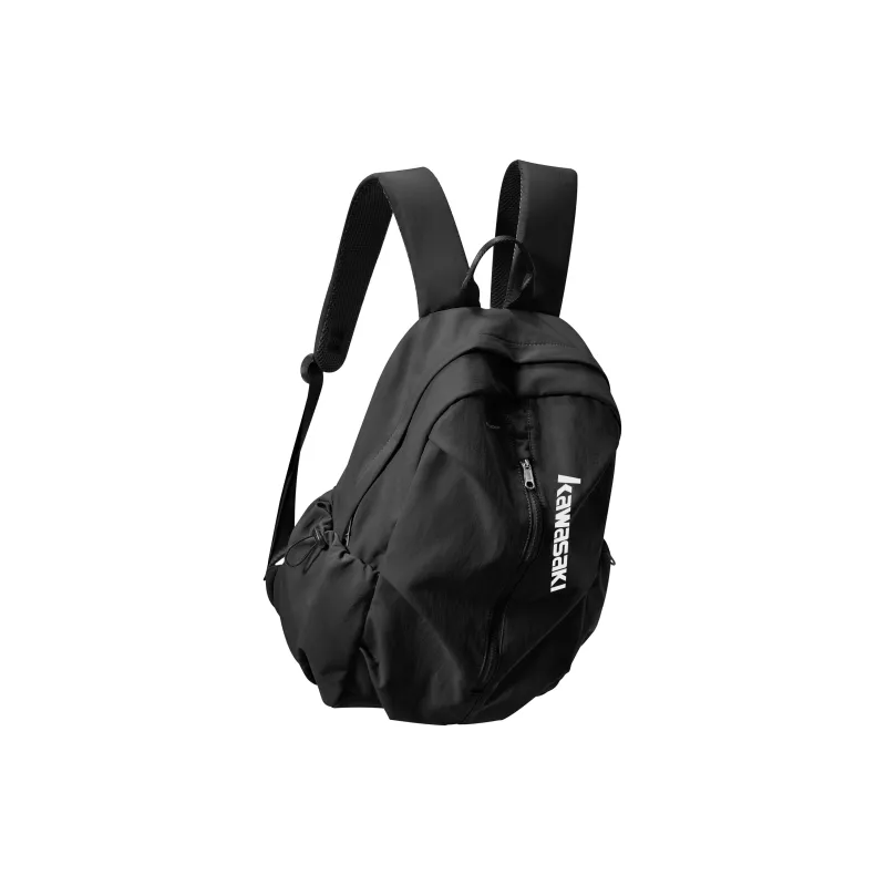 Kawasaki Fabric Backpack Laptop Backpack Unisex Black/Ecru/Khaki/Gray Green/Lotus Root Powders-4